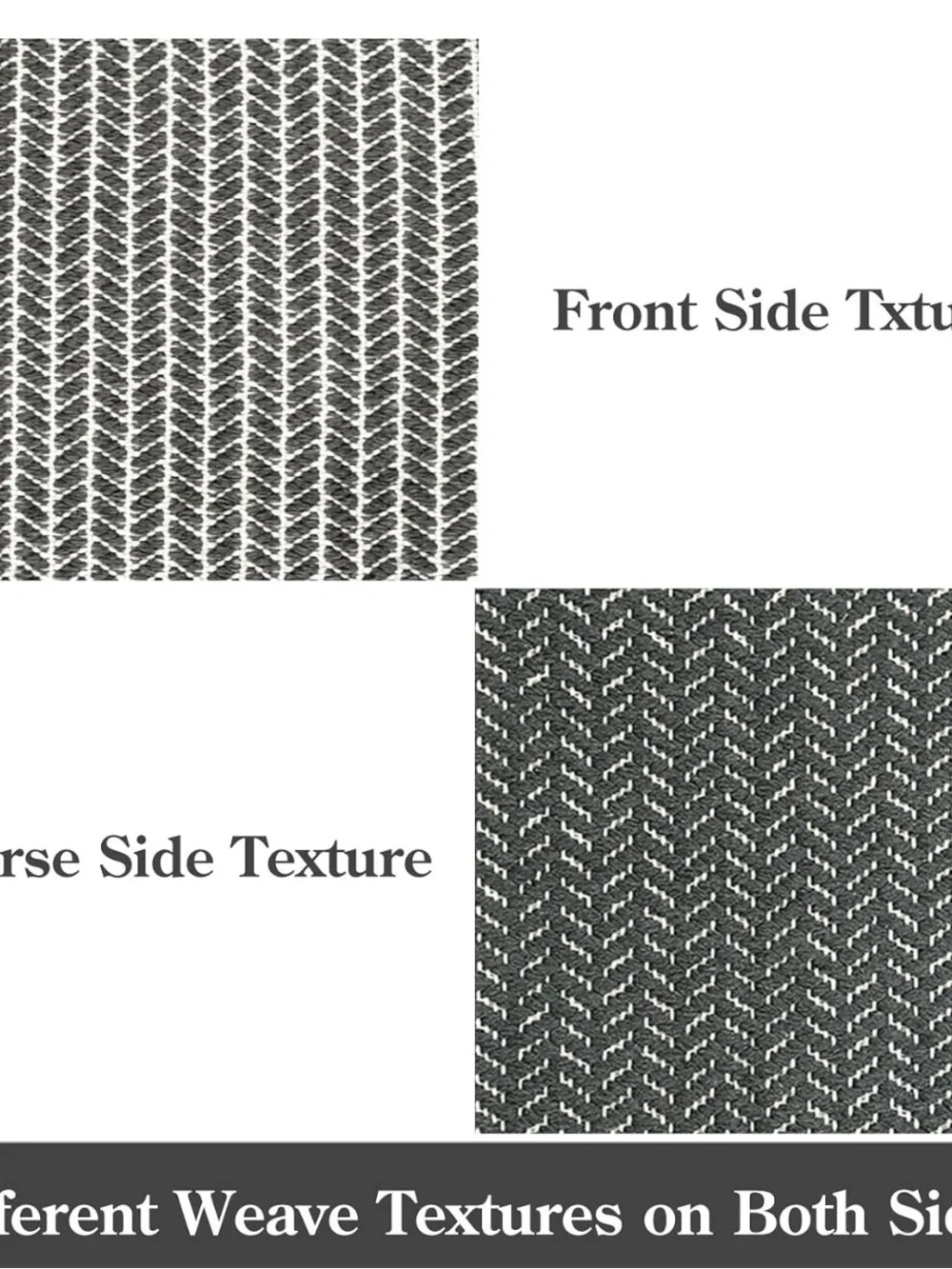 Boho Washable Herringbone Runner Rug 2'6''x8